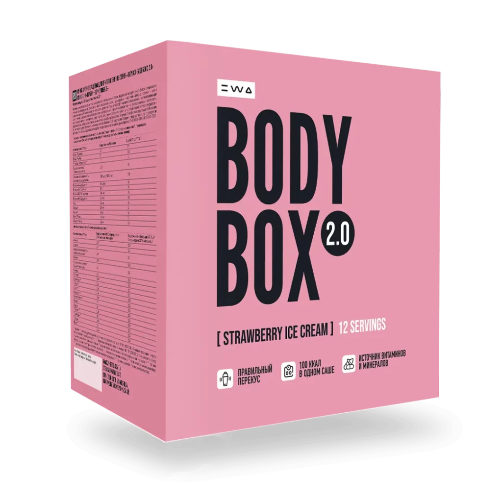 протеиновый коктейль BODYBOX клубничное мороженое ewa product