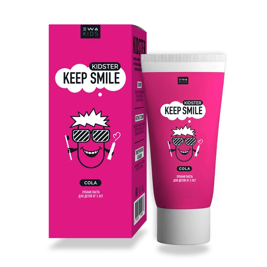 зубная паста KIDSTER KEEP SMILE кола ewa kids ewa product