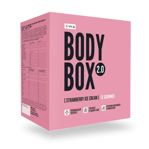 протеиновый коктейль BODYBOX клубничное мороженое ewa product